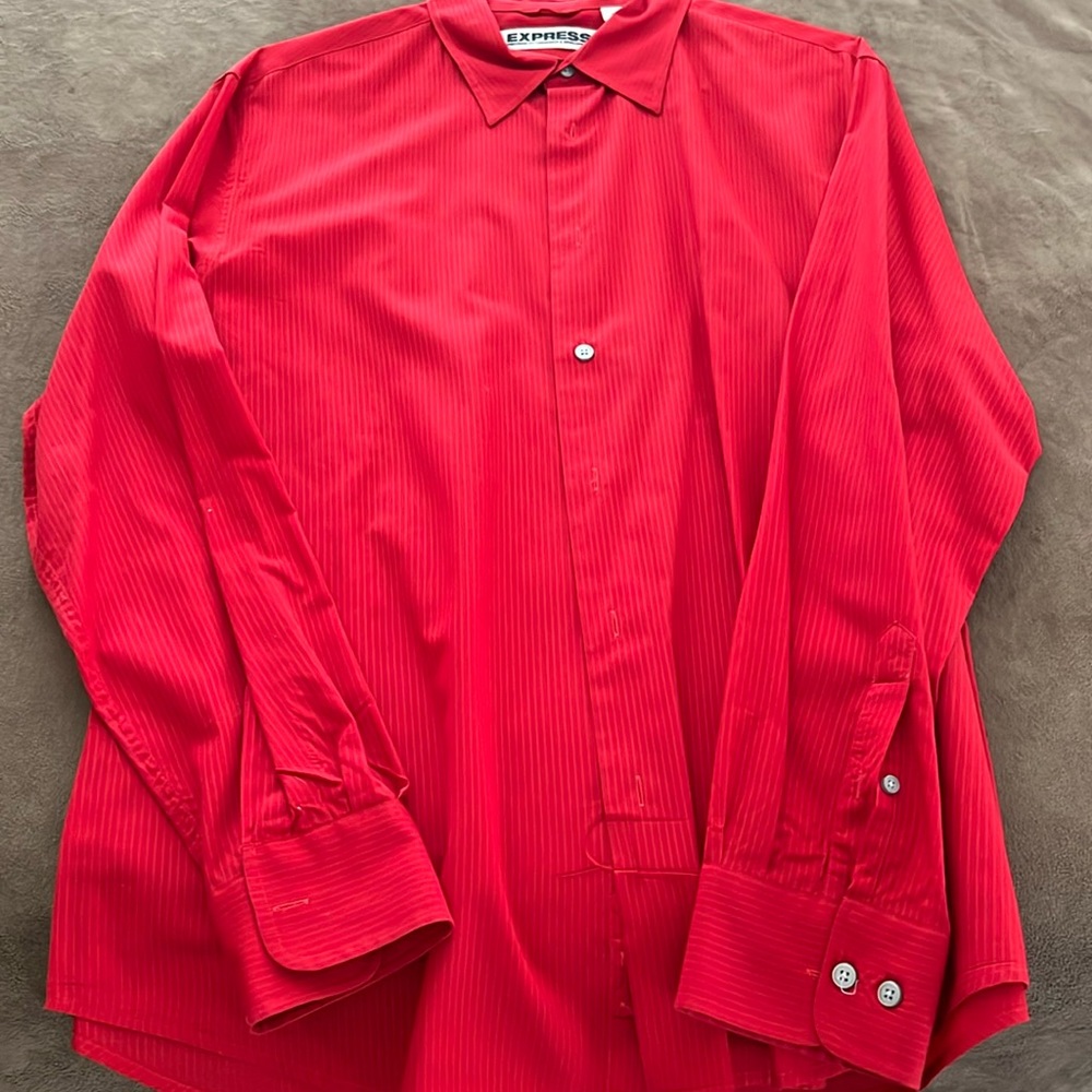 Mens Long Sleeve Button Down Express Shirt